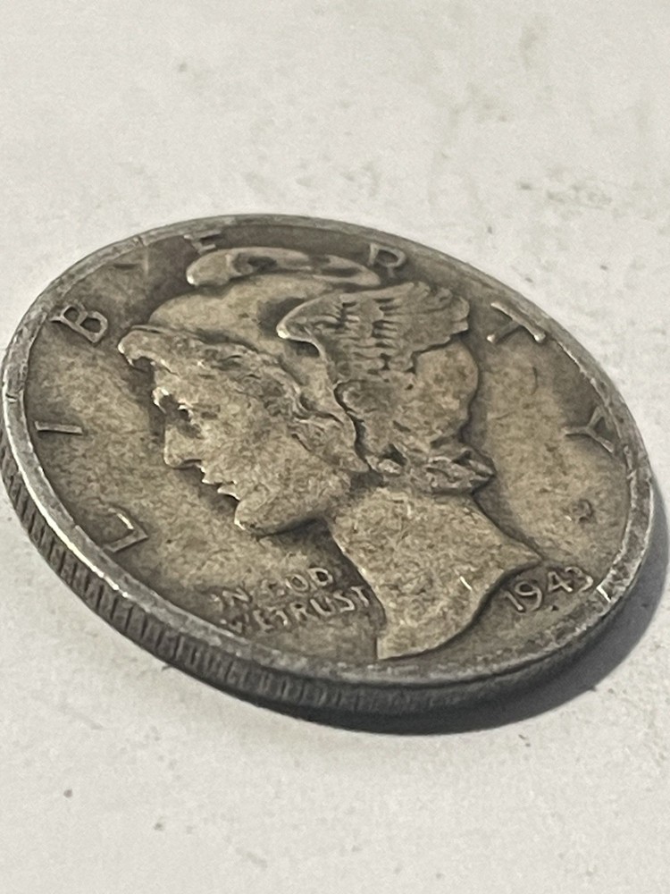 1943 D Mercury Dime multiple errors 3 on 1943 an in god we trust Error
