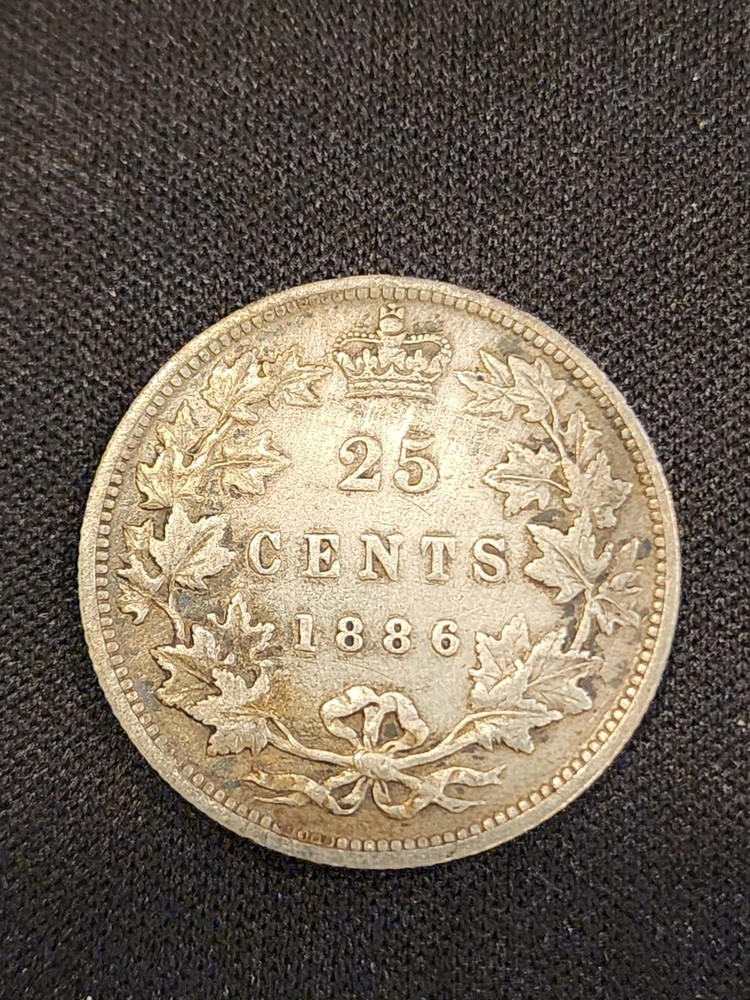 1886 Canadian 25 Cents
