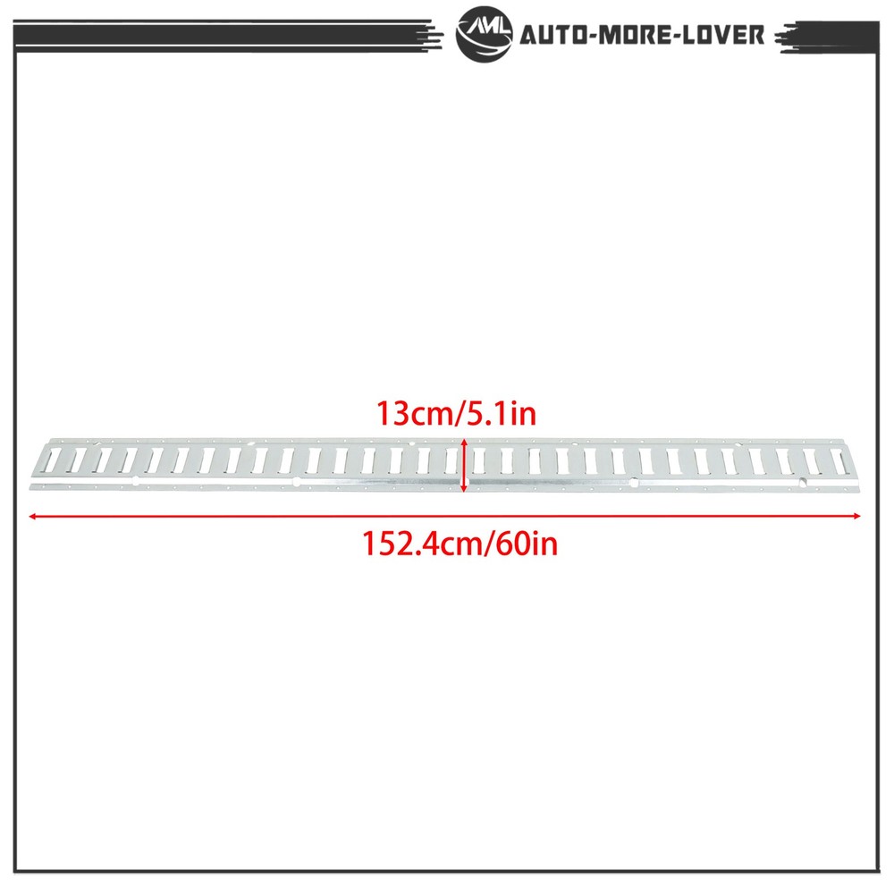 For Trucks Trailers Cargo Vans 10 Pack 5' E Track Tie Down Rail Kit Silver