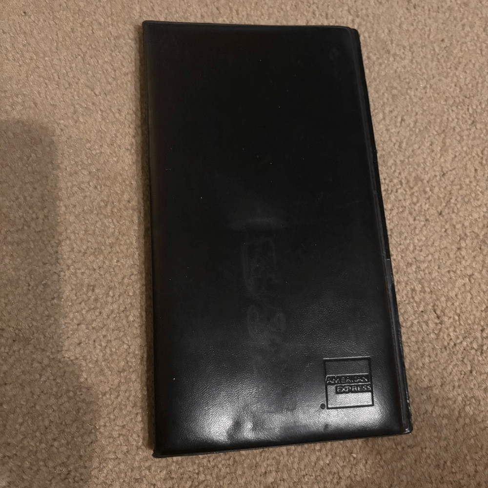 American Express Restaurant Guest Check Folder