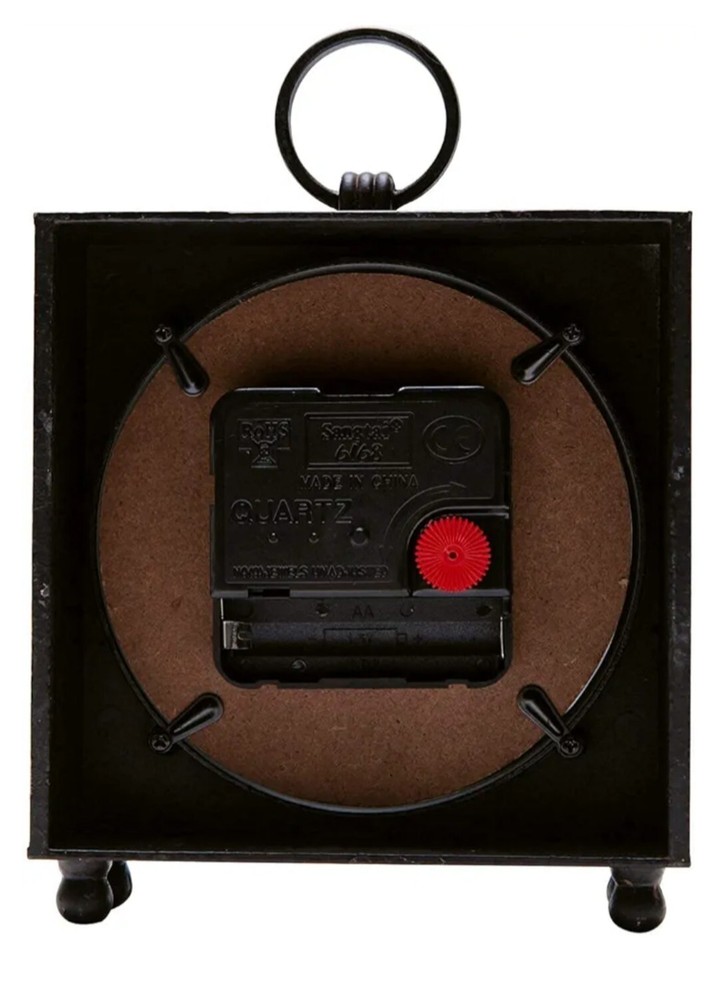 Soffee Design Pewter Table Clock