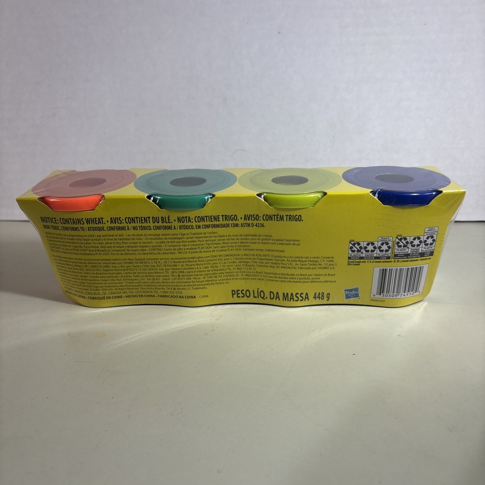 Hasbro Play-Doh Modeling Compound 4 Pack Colors Art Easter Gift Buy More & Save