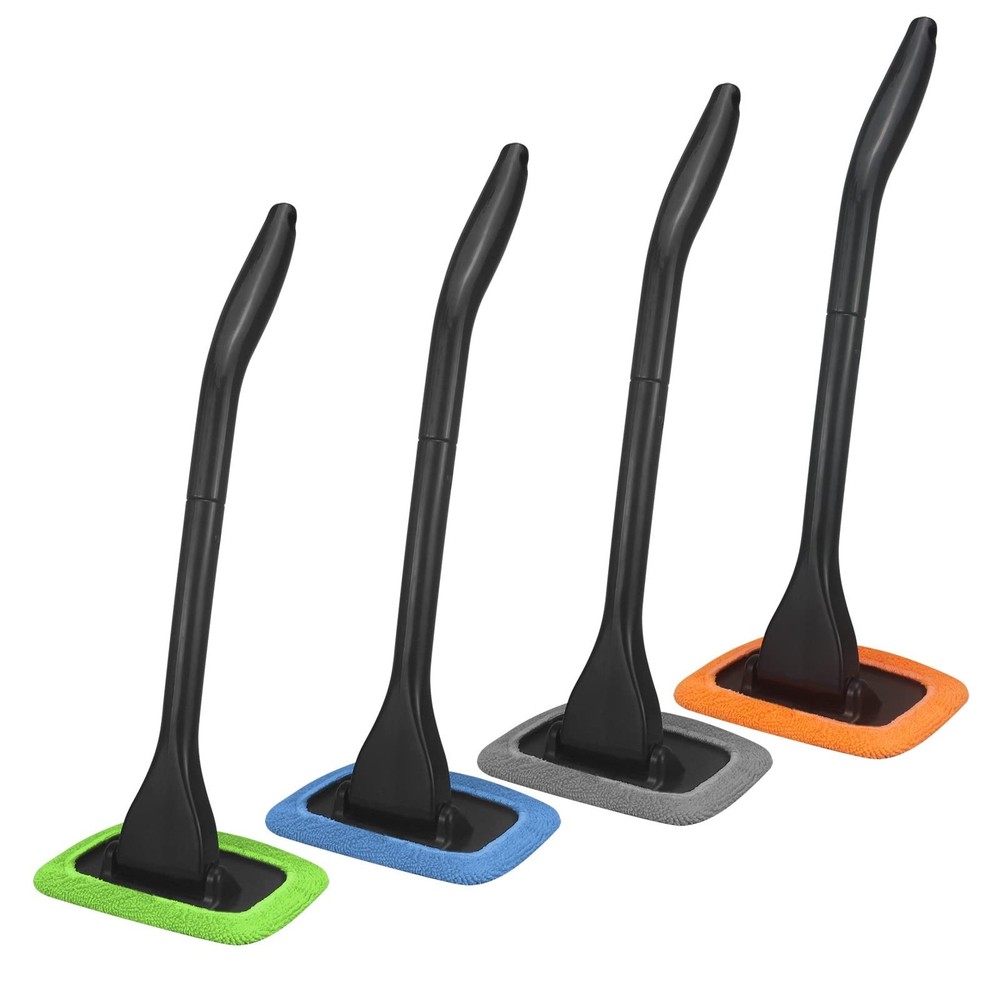 Car Windshield Cleaning Tool, Windshield Cleaner with 4 Washable and Reusable...