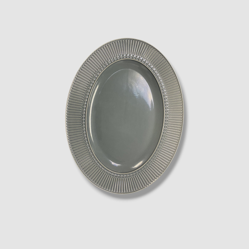 Mikasa Blue Italian Countryside Blue Oval Platter