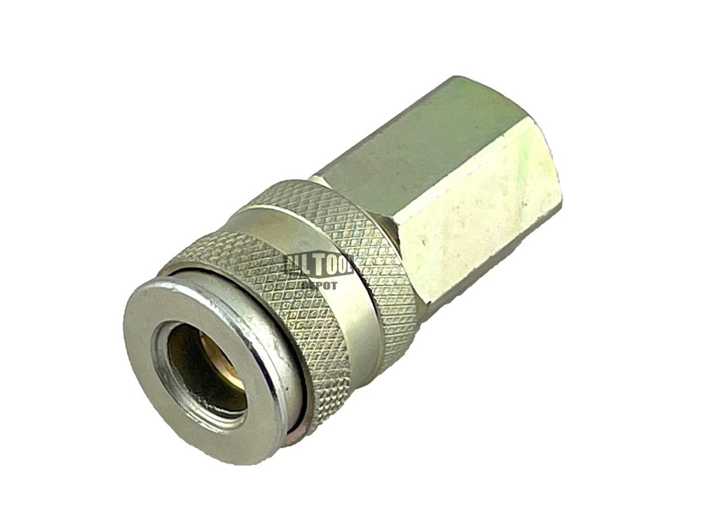 1/4" NPT UNIVERSAL Air Hose Female Quick Connect Coupler Socket (2 Pack)
