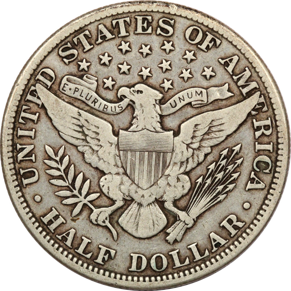 1911 Barber Half Dollar 50C, Very Fine VF