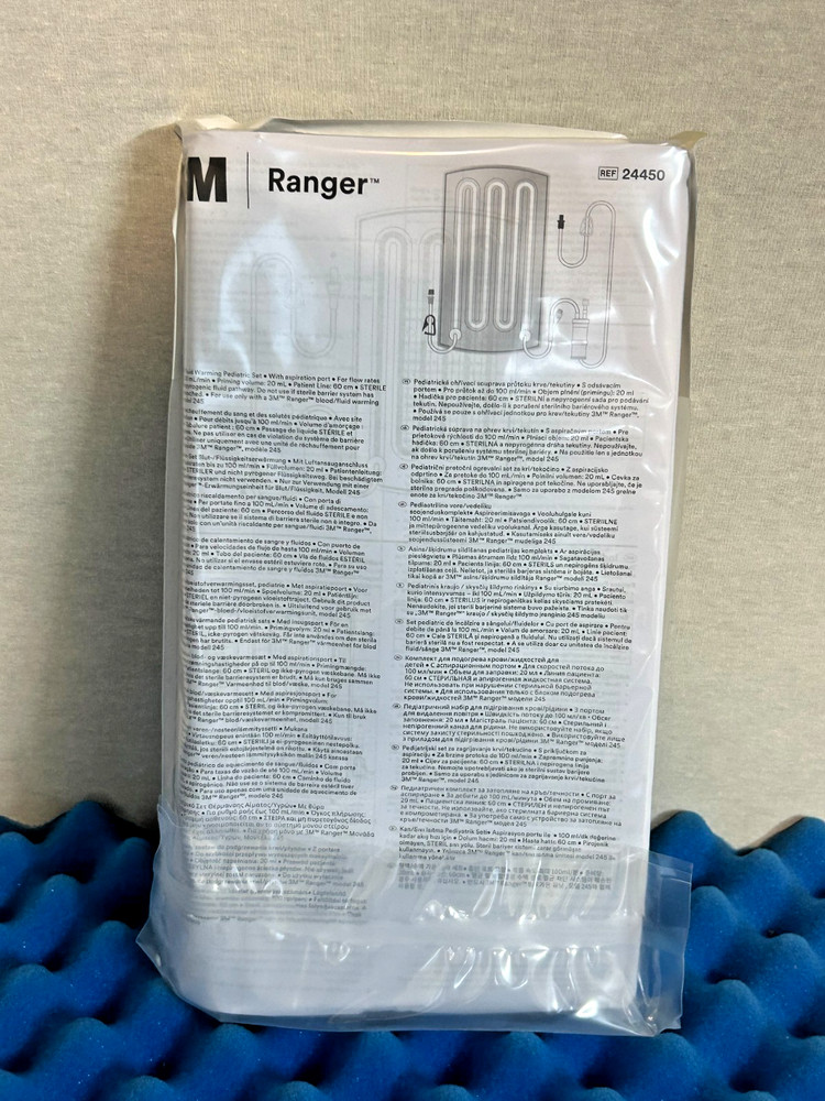 5X 3M RANGER 24450 FLUID WARMING SET PEDIATRIC NEW