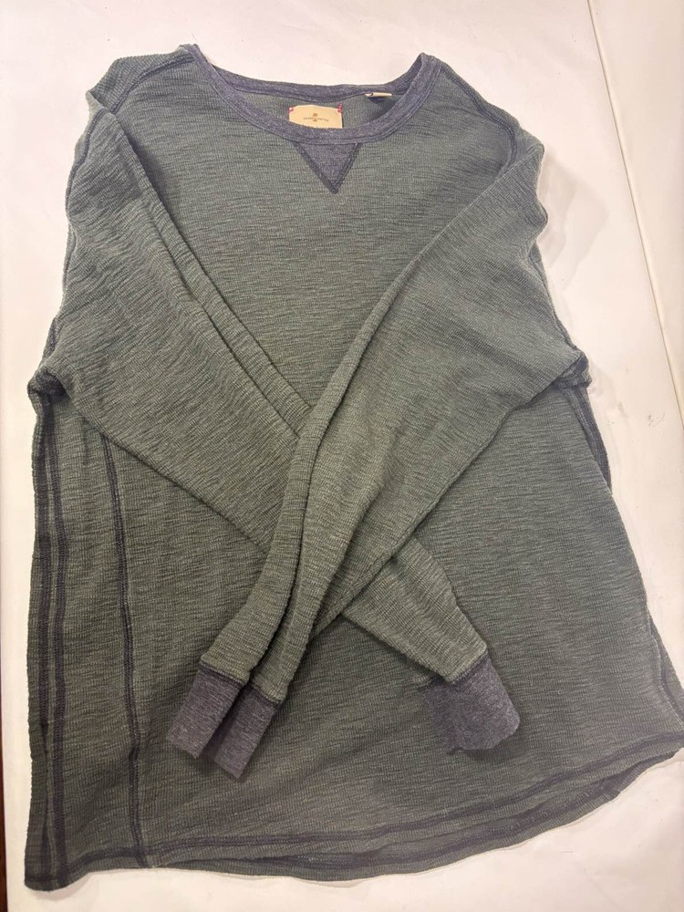 Tommy Bahama Men's L Olive Green Textured Pullover