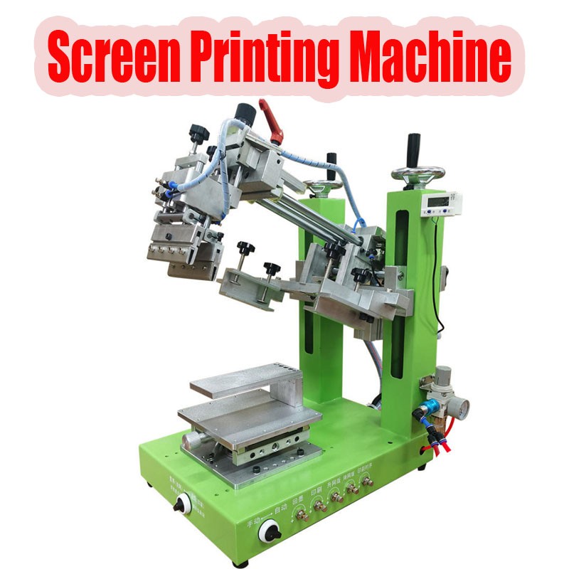 Small semi-automatic screen printing machine desktop desktop pneumatic flat scre
