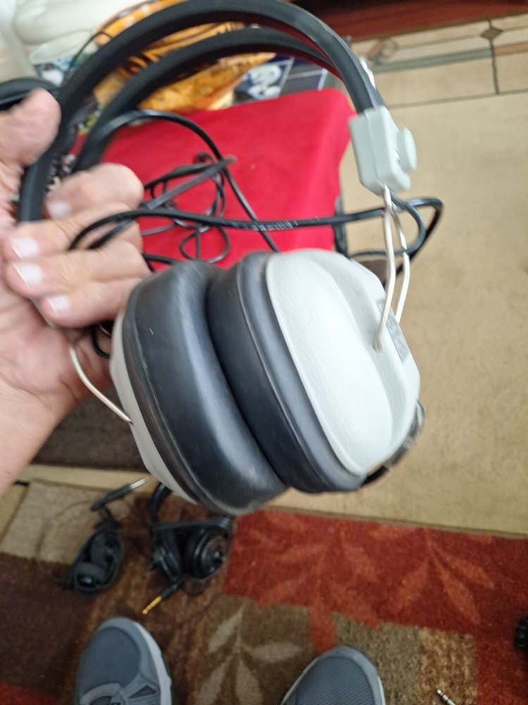3 Sets Lot David Clark Nova 10 Numark Communication Headset Helicopter Stereo