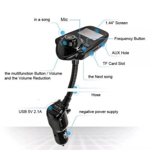 FM Transmitter car Mp3 Player Wireless Radio Adapter USB Charger Handsfree T10
