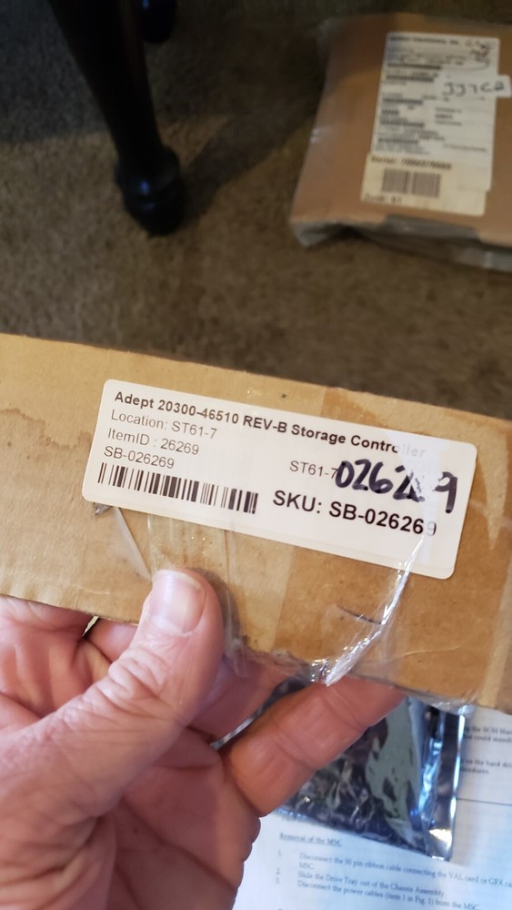 NICE Adept Robot Amp PCB Storage Controller Board # 20300-46510 REV B