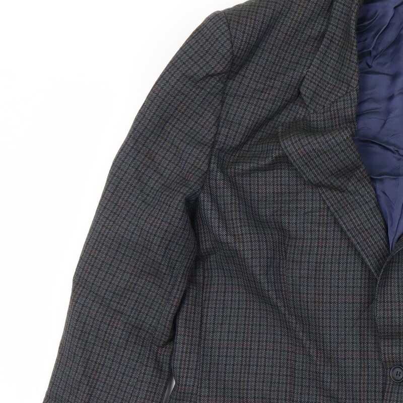 Debenhams Mens Grey Polyester Blend Jacket Blazer Size 42