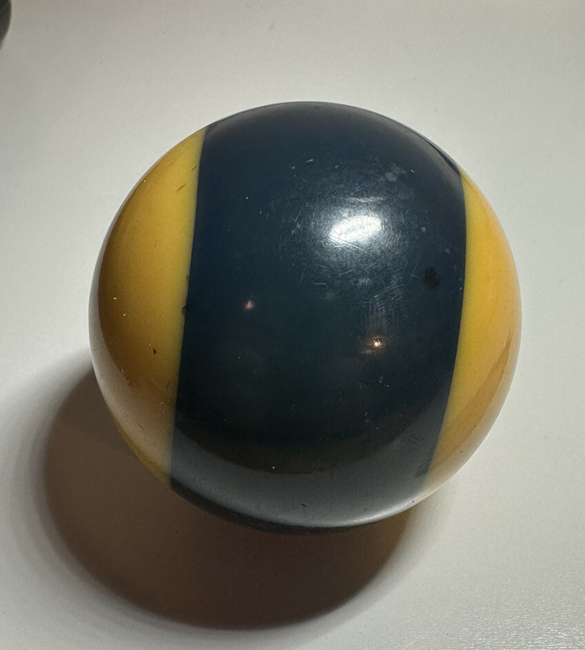 Vintage Replacement Billiard Pool Ball 2 1/4" Diameter Number 10 Stripes