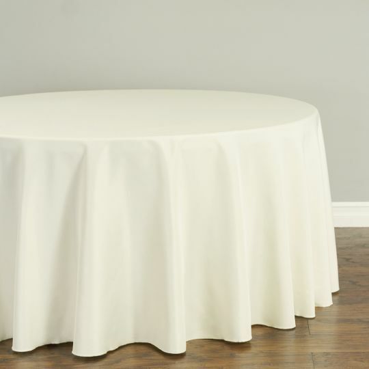 1 or 10 pcs LinenTablecloth 108 in. Round Polyester Tablecloths, 30 Colors!