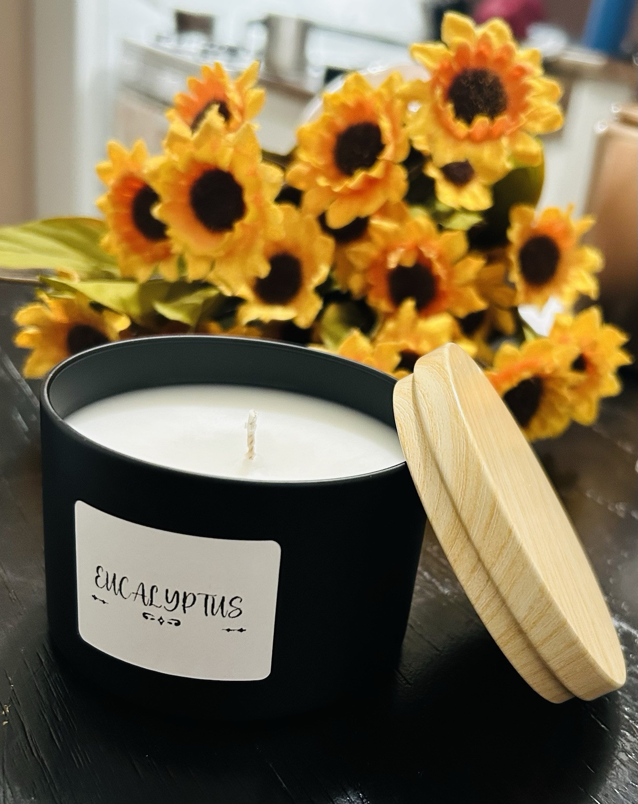 Home Made Eucalyptus Scented Candle