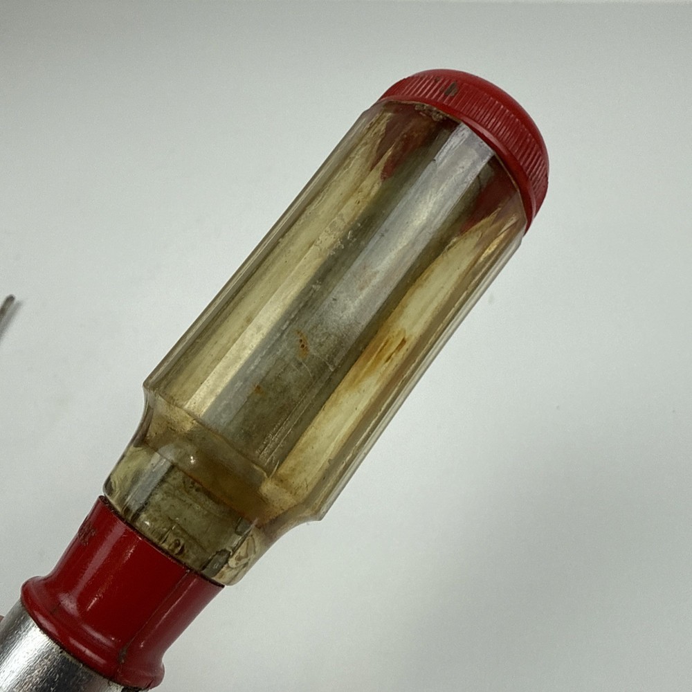 Push Drill, Great Neck, 97A, With Six bits, Vintage