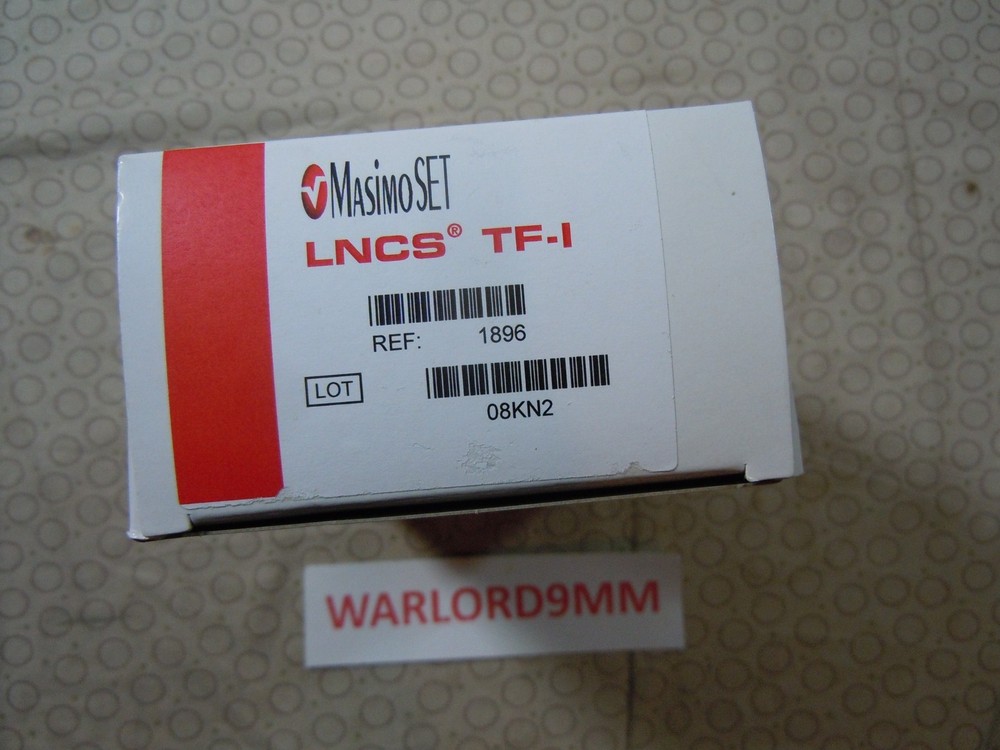 NEW MASIMO LNCS TF-I ADULT SPO2 TRANSFLECTANCE SENSOR REF. 1896.