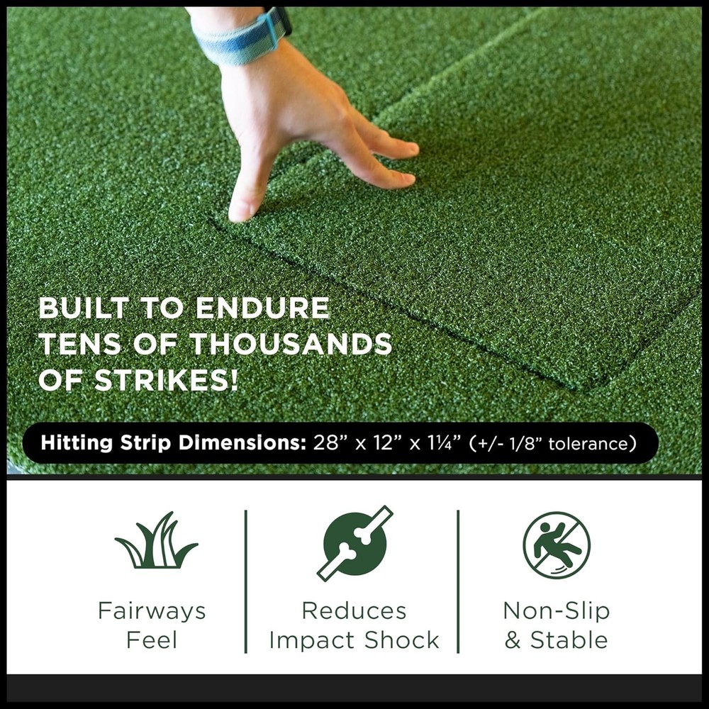 SIGPRO Hitting Strips - Professional-Grade, Replaceable Golf Hitting Mat - Re...