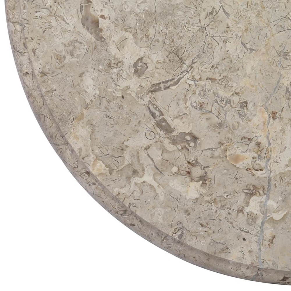 Table Top Grey Marble 20 in diameter Durable Table Top Round