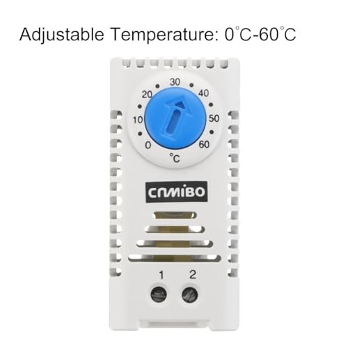 2Pcs Mechanical Switch Thermostat Cabinet Temperature Controller 0-60°C N.O