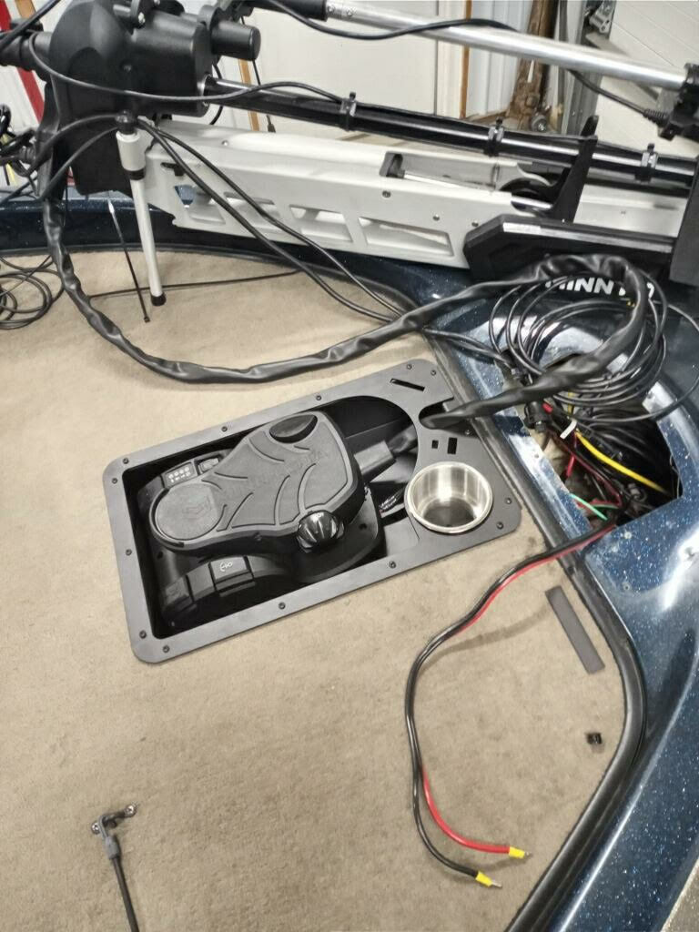 Recessed Trolling Motor Foot Pedal Pan Tray