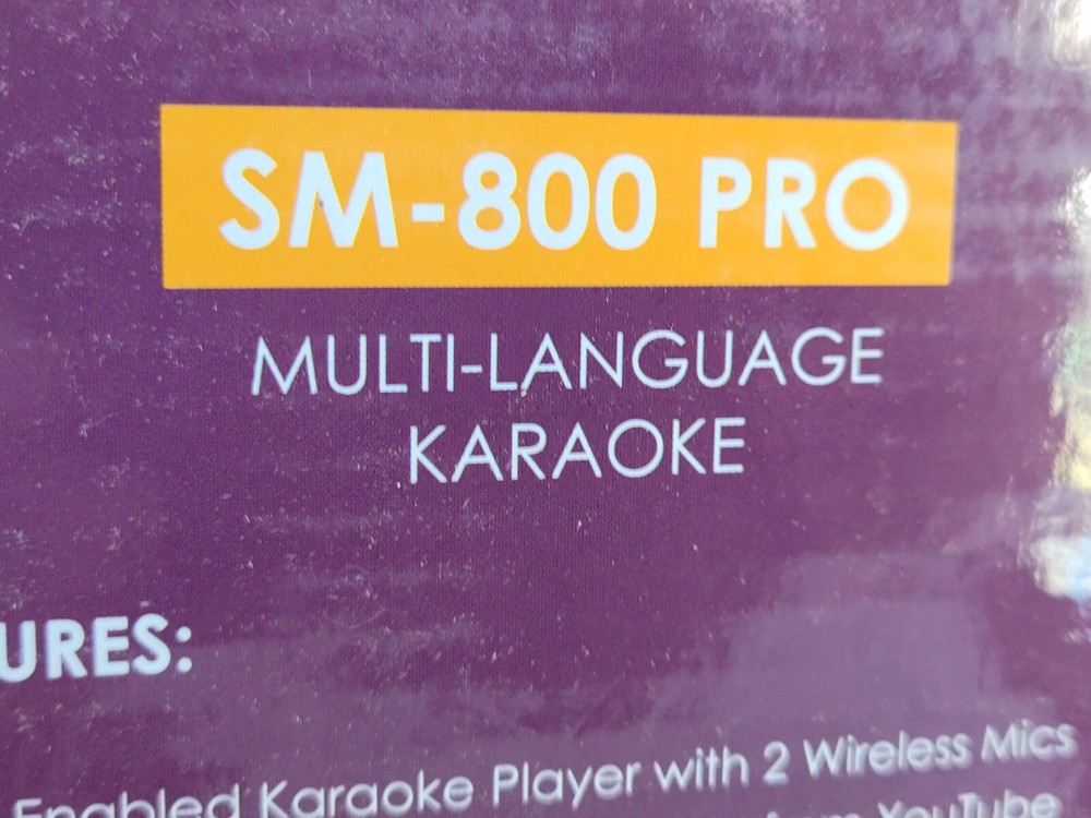 SingMasters Karaoke system Multi Language Wi-Fi Wireless SM-800 Pro