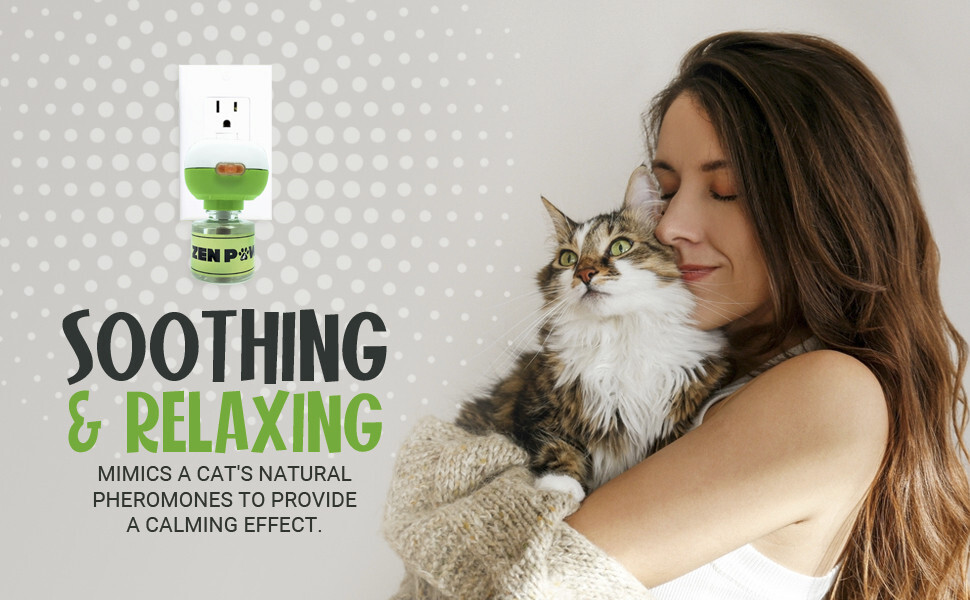 Zenpaws Calming Pheromone Diffuser - KIT Includes 1 Diffuser + 2 Refills