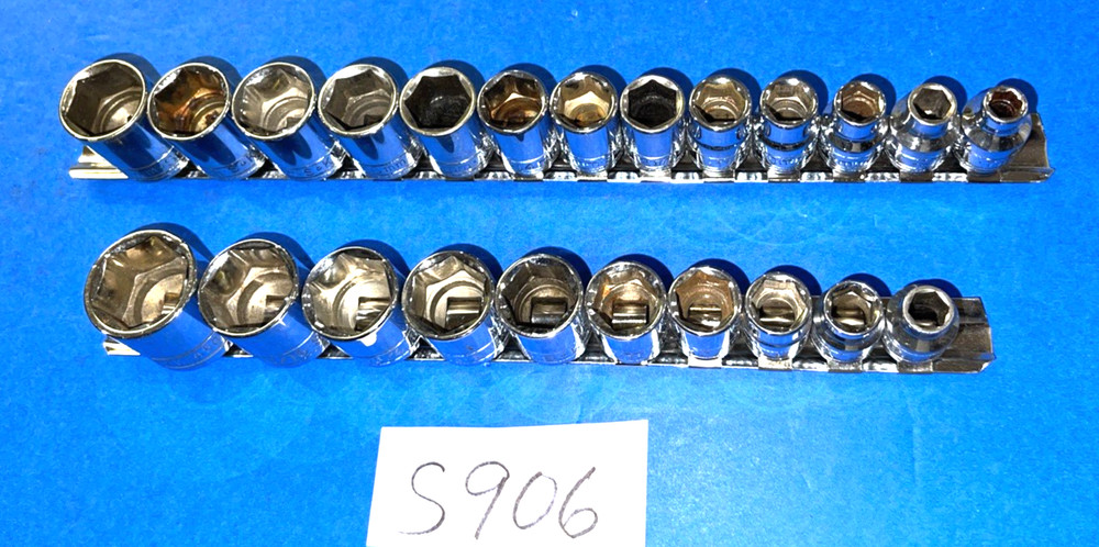 S-K TOOLS 23 PIECE 3/8 DRIVE SHORT SAE. & SHORT METRIC SOCKET SETS