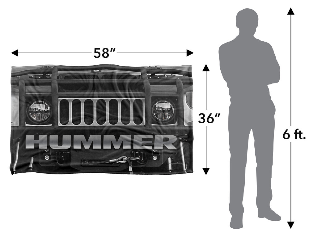 Hummer Front Facing Silky Touch Super Soft Throw Blanket