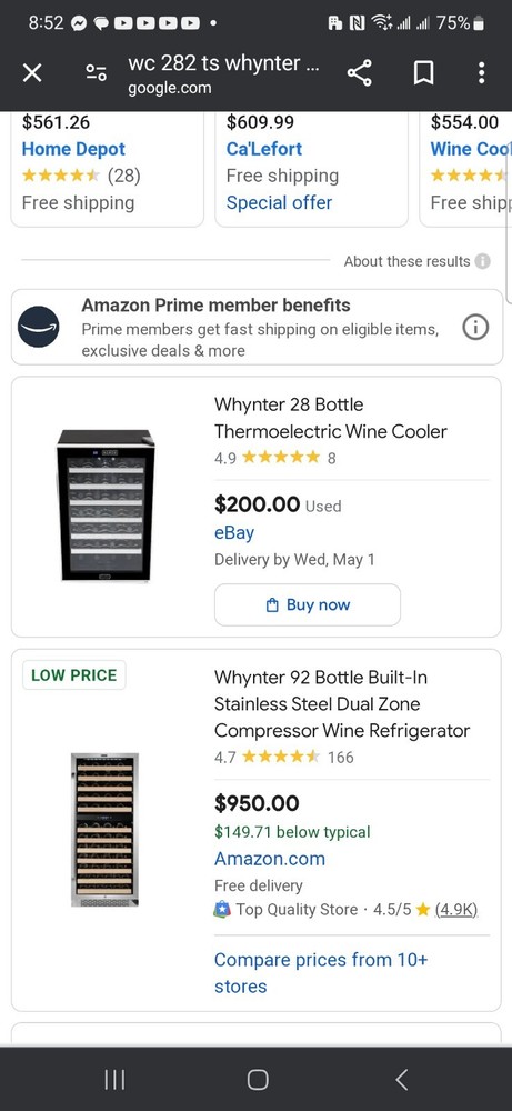 wine cooler fridge