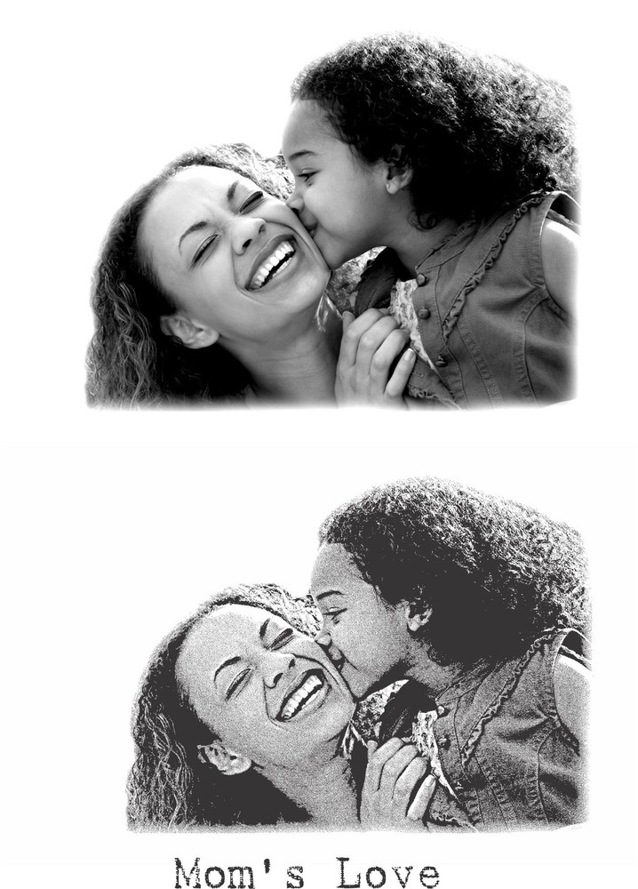 Custom made rubber stamp up to 3"