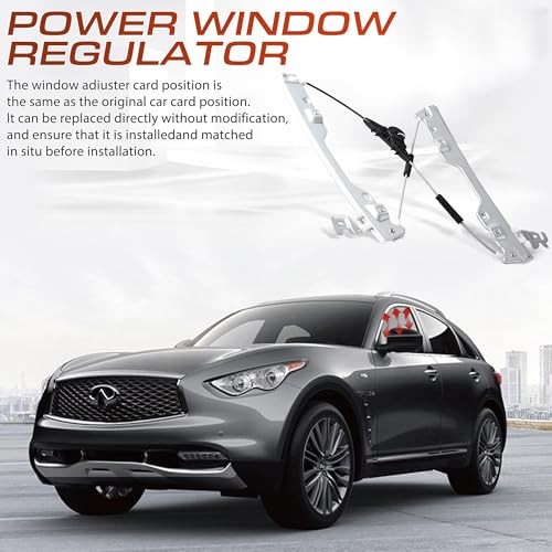 Front Left Driver Side Power Window Regulator Without Motor Compatible for