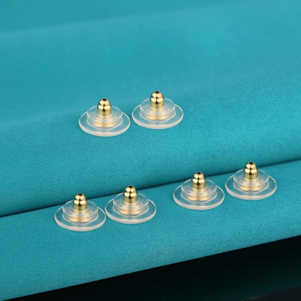 3 Pairs Earring Backs,925 Sterling Silver Earring Backs for Studs, Adjustable...