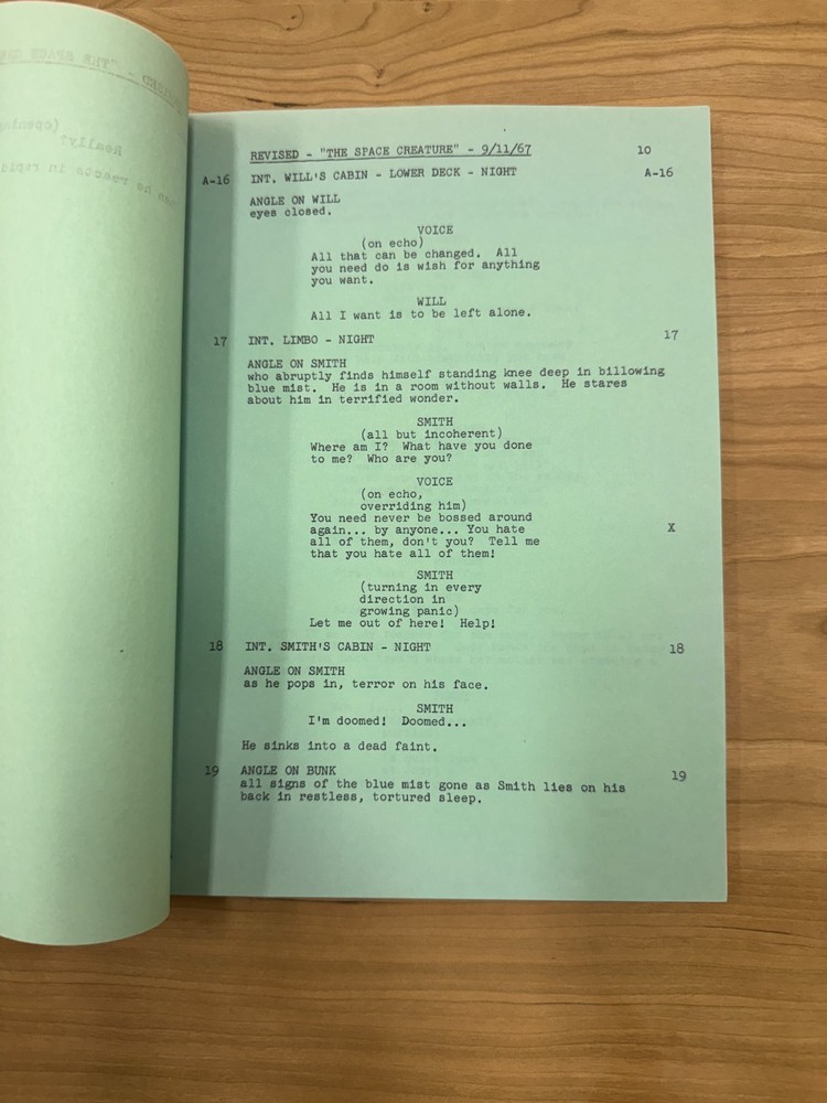 Lost in Space "The Space Creature" Original Sci Fi TV Show Script - Irwin Allen