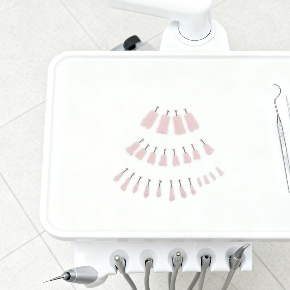 24 Pcs Artificial Teeth Dental Teaching Supplies Removable Typodont Model