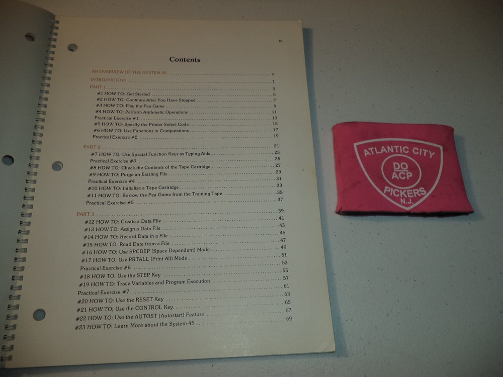 HEWLETT PACKARD SYSTEM 45 DESKTOP COMPUTER WORKBOOK