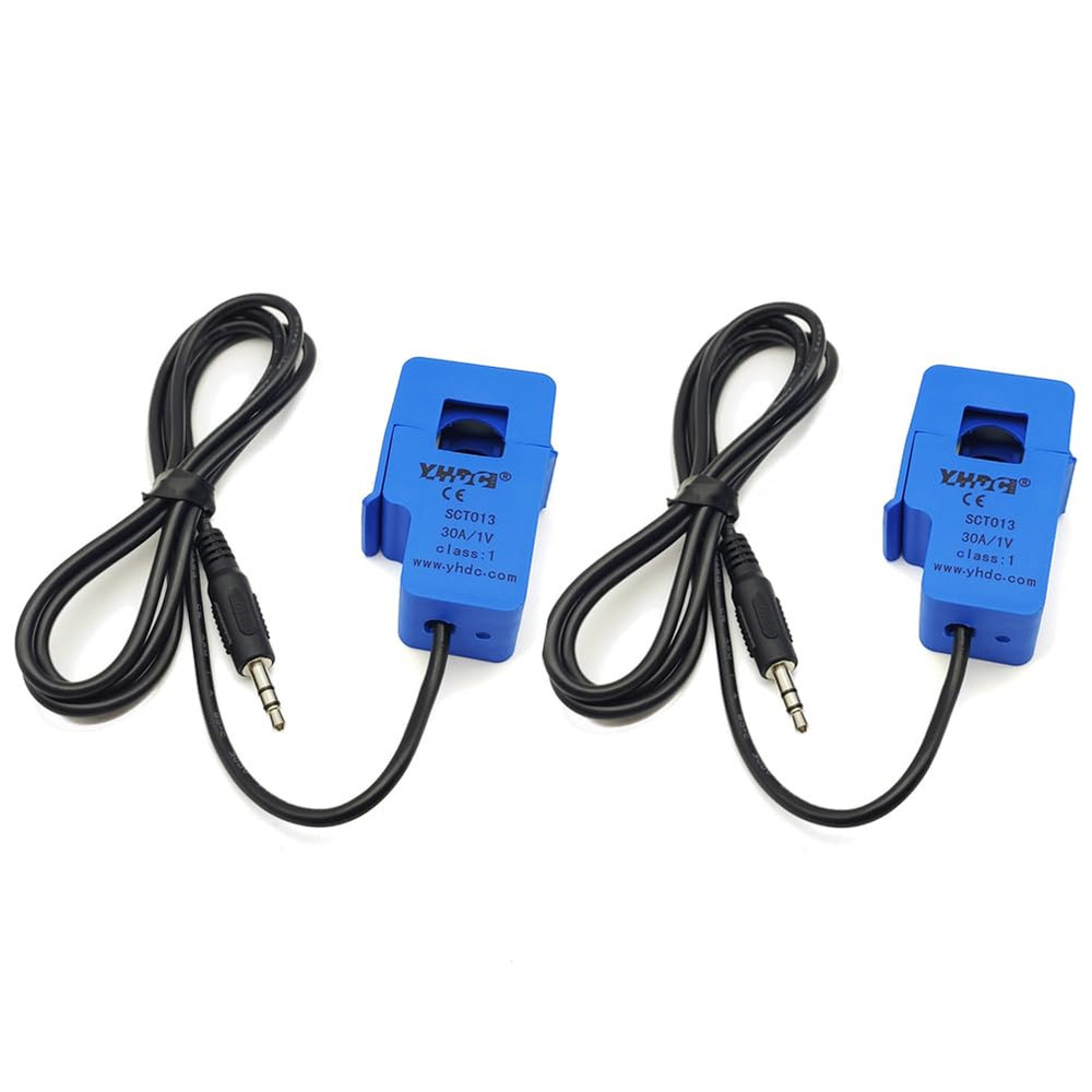 2Pcs SCT-013-000 30A 1V Non-Invasive Split Core Current Transformer Sensor SCT01