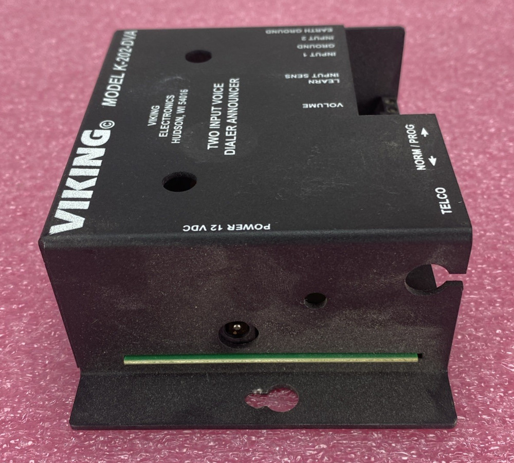 Viking K-202-DVA Two Input Voice Dialer Announcer Untested