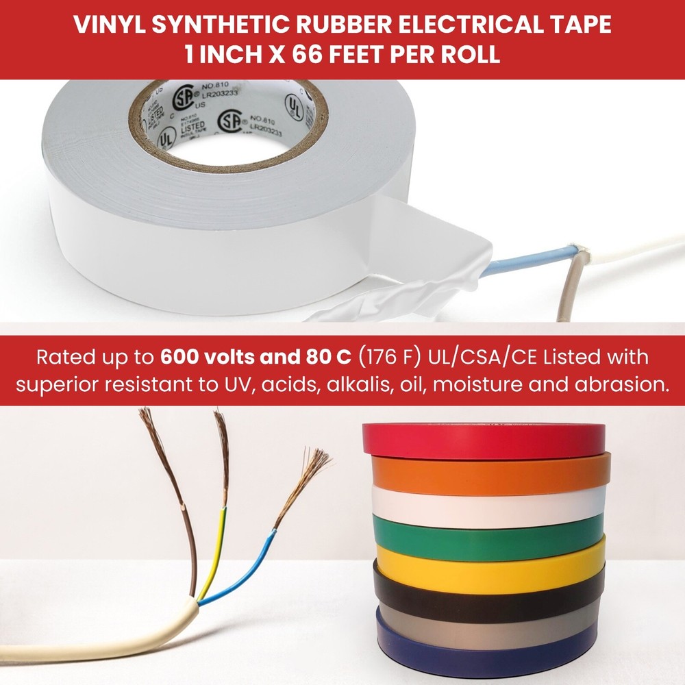 TapesSupply roll gray electrical tape 3/4" x 66 ft