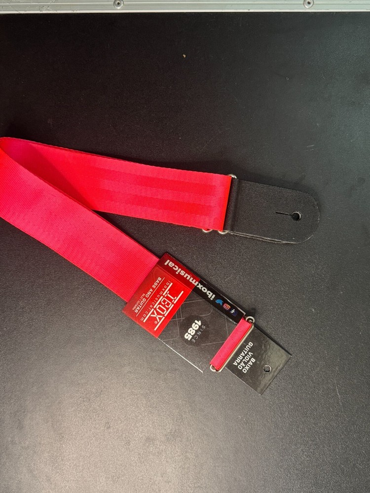 IBox Adjustable Guitar Strap-Durable Nylon with Leather Ends