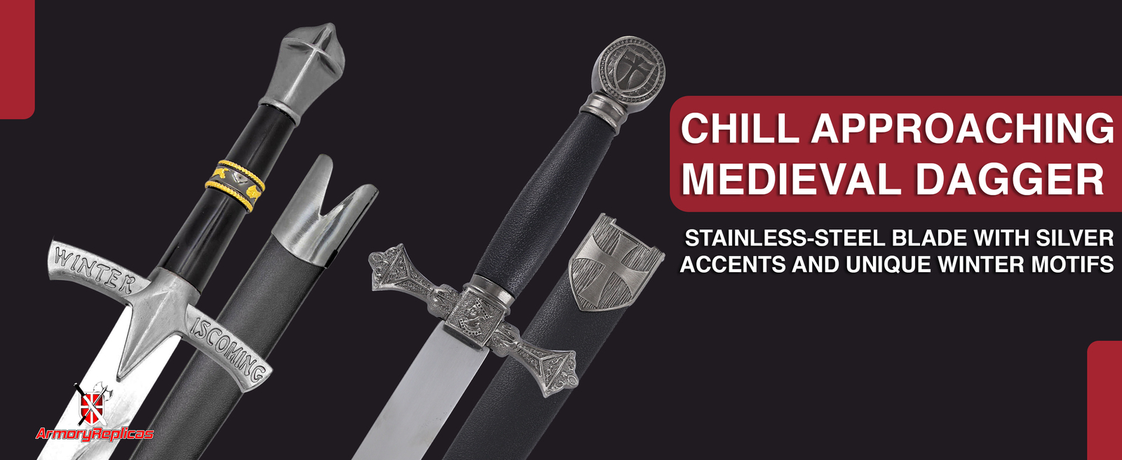 MEDIEVAL KNIGHT HISTORICAL TEMPLAR CEREMONIAL DAGGER COLLECTION W/ SCABBARD