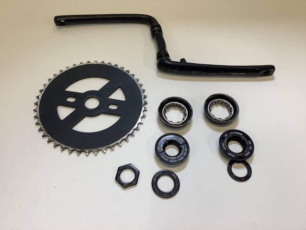 Black Ops Crank Set 44 Tooth Sprocket Crank Bottom Bracket