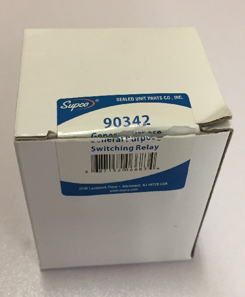 SUPCO GENERAL PURPOSE SWITCHING RELAY DPDT 240VAC 90342