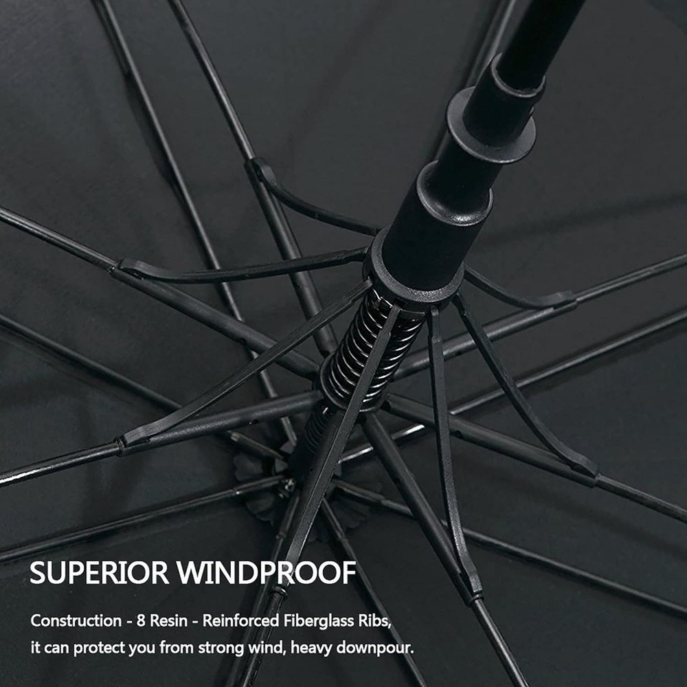 47/54/62/68 Inch Automatic Open Golf Umbrella Oversize Extra Large Double Canopy