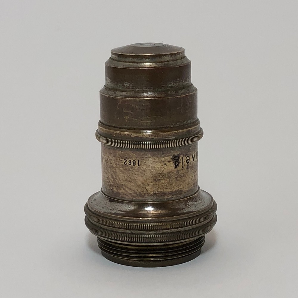 Vintage VOIGTLANDER MICROSCOPE LENS Brass Objective Lens 4mm