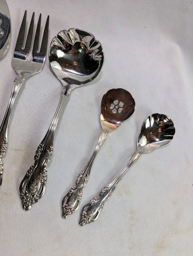 9 Piece Hostess Serving Set Oneida Community BRAHMS Pattern incl Lasagna Server