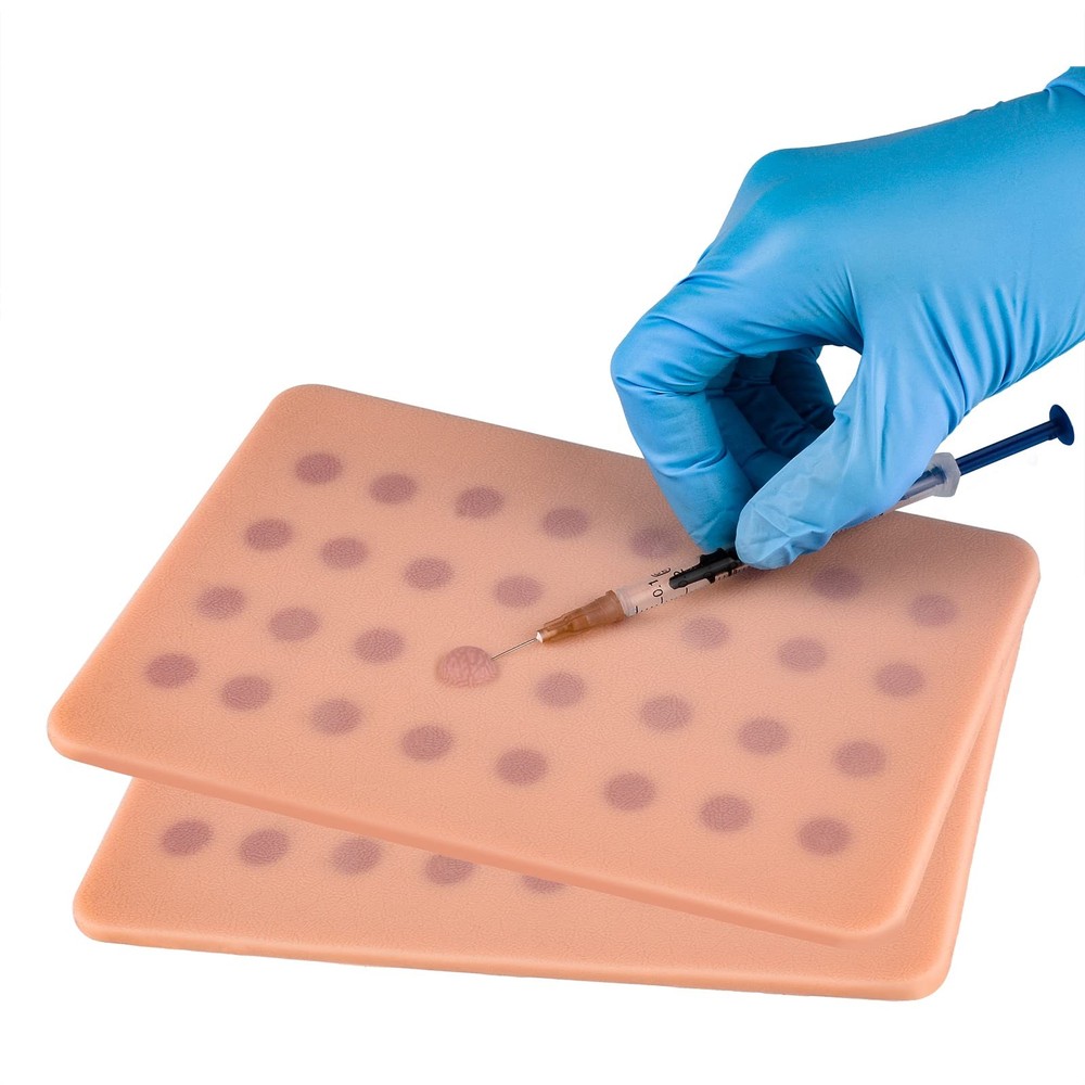 Intradermal Dual (2-Pack) Injection Training Pads with 64 Injection Spots (fo...
