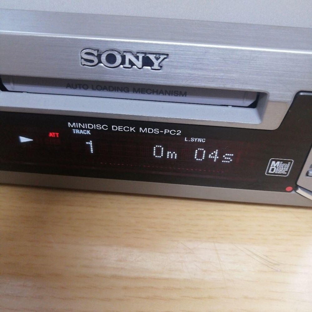 Sony MDS-PC2 MD Deck Mini Disc Player Simple operation confirmed AS-IS