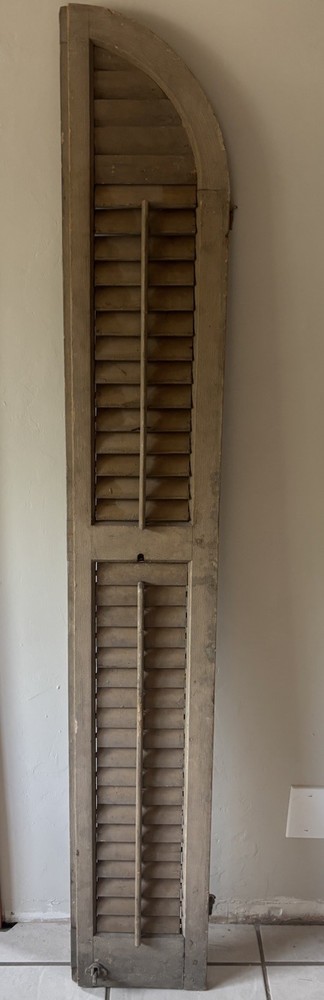 Antique Architectural Salvage Wood Shutter